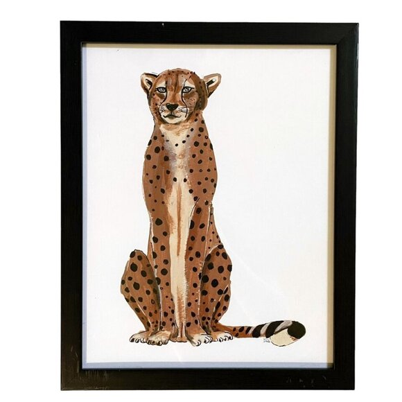 Set of 2 Framed Art Print by Patricia Pinto - Stupell Industries Jungle Cheetah - Picture 2 of 15